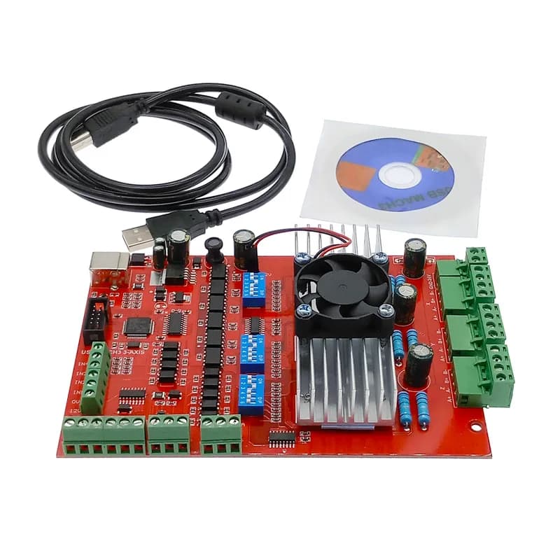 Carte de dérivation de pilote de moteur avec ventilateur MACH3 CNC USB 100Khz, Interface 3 axes, car