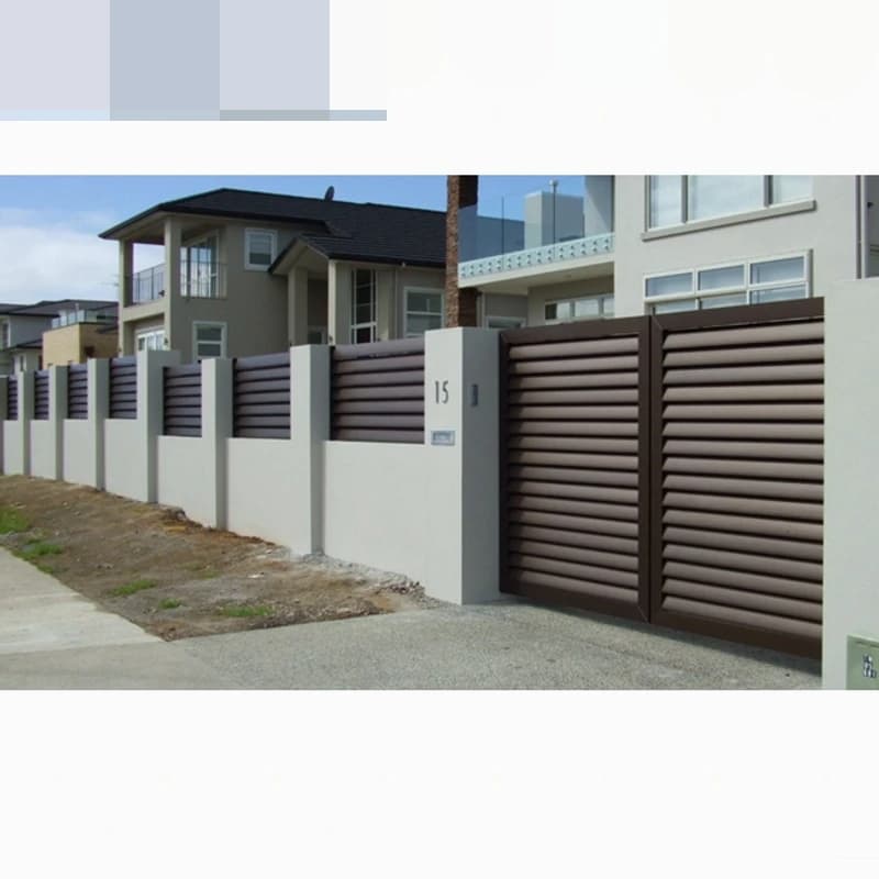 Panneau de clôture en aluminium réglable pour l'extérieur, décoration de confidentialité en aluminiu