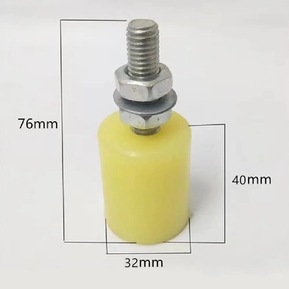 Nouvel ensemble de roulettes de guidage pour portail coulissant en nylon, avec double roulement en p