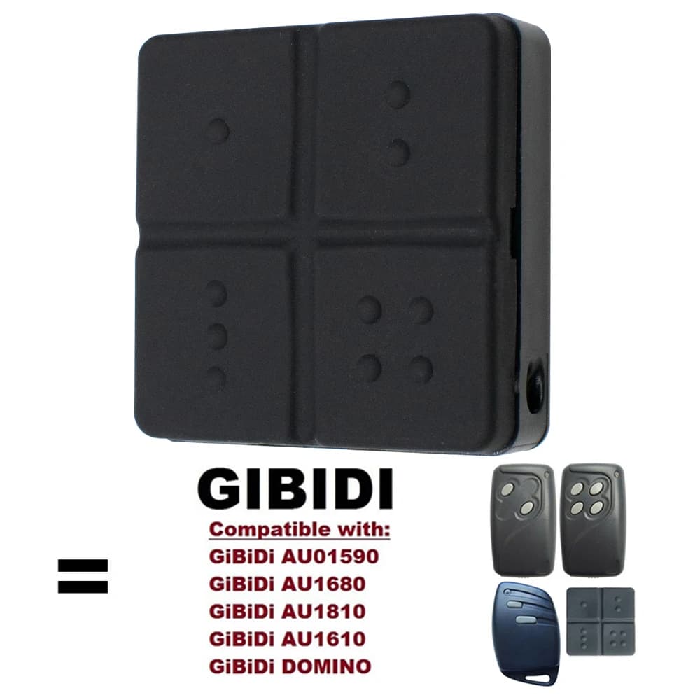 GIBIDI AU1600 AU1610 AU1680 AU1810 AUO1590 télécommande de porte de Garage 433.92MHz ouvre-porte éle