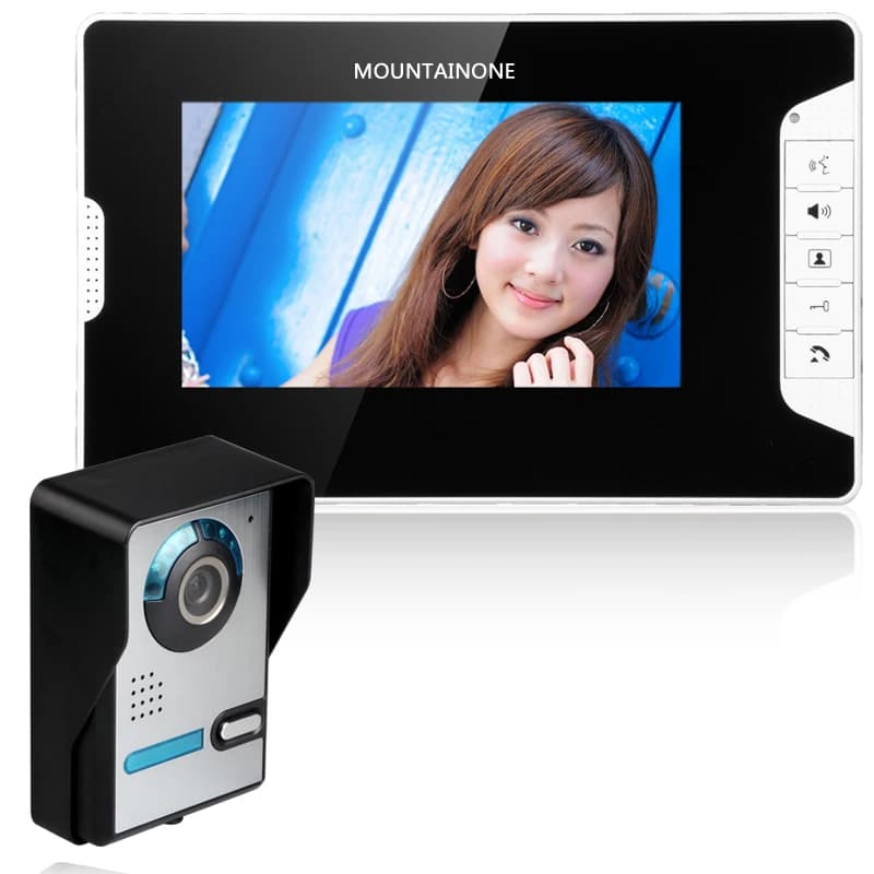 Visiophone filaire étanche à la pluie, interphone vidéo, kit de système d'entrée, sonnette vidéo, pa