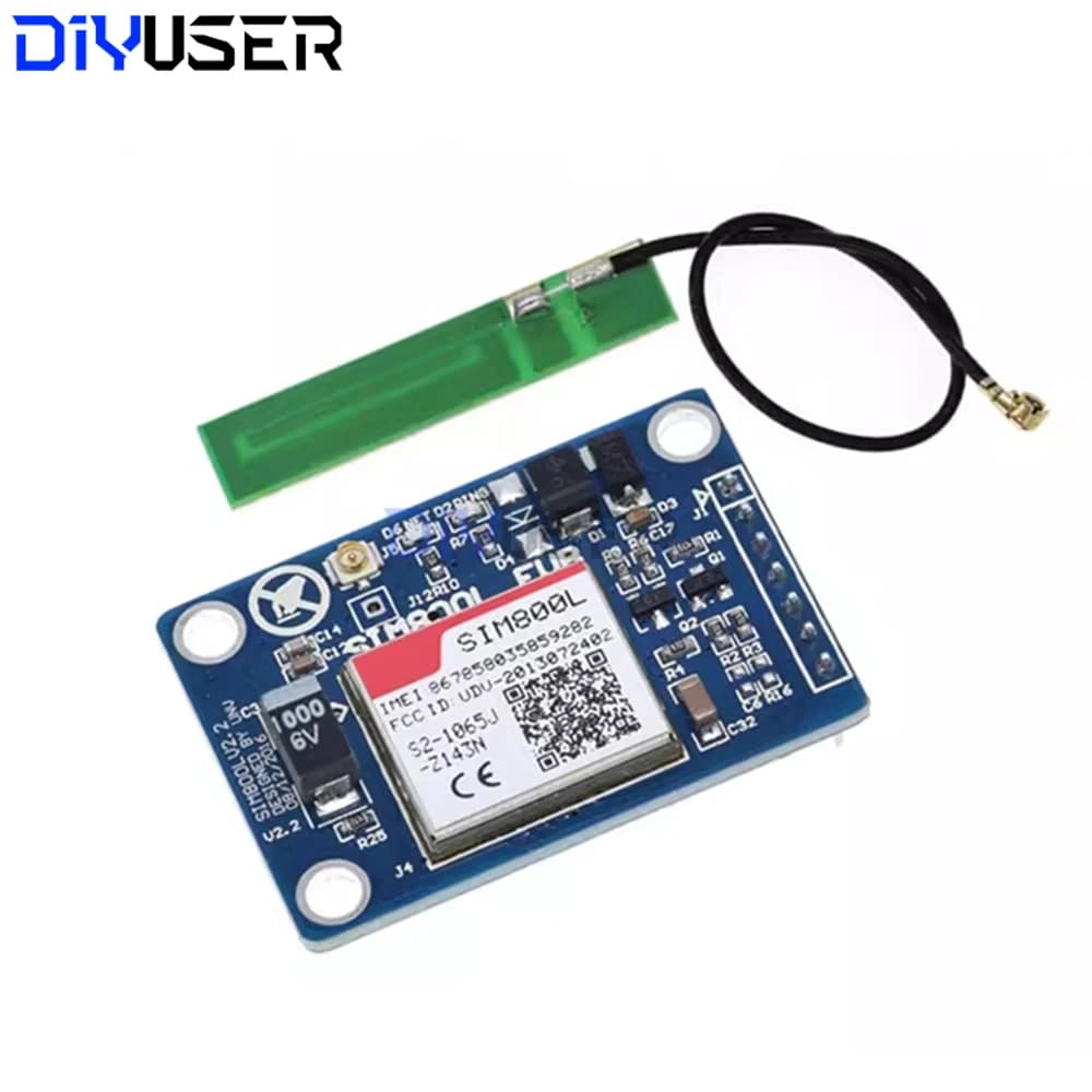 Module GSM GPRS SIM800L pour IoT, données SMS/GPRS globales 4 bandes, faible consommation 3,4-4,4V