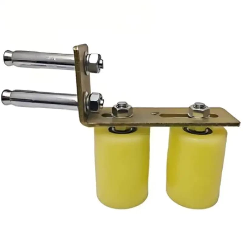 Rouleau de porte en nylon plat en acier | Roue de guidage pour portes coulissantes électriques et