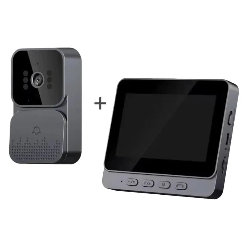 Sonnette vidéo intelligente WiFi 2.4G sans fil avec interphone, caméra intelligente, vision nocturne