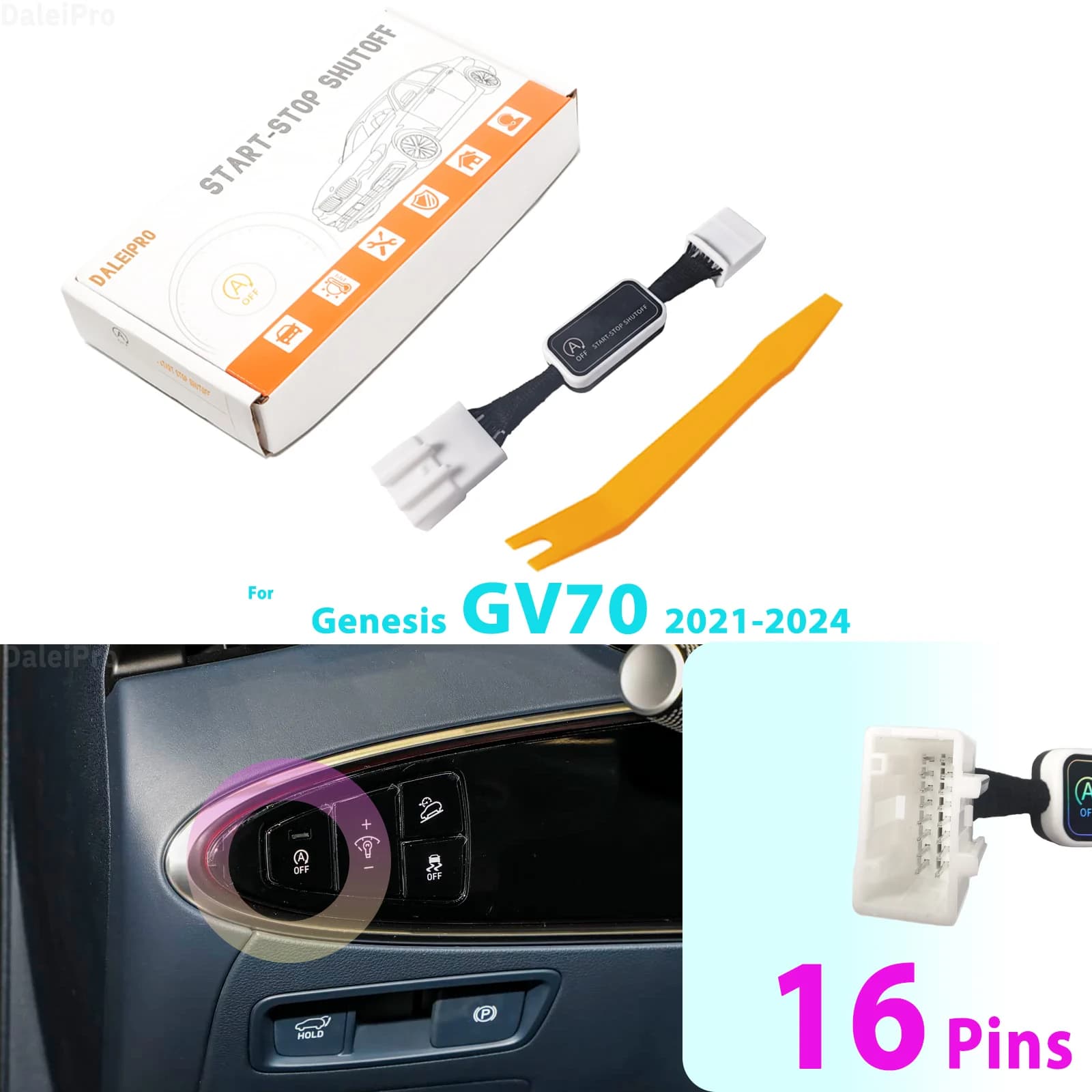 Pour Hyundai Genesis GV70 2021-2024 : Système d'activation/désactivation automatique du moteur (Stop