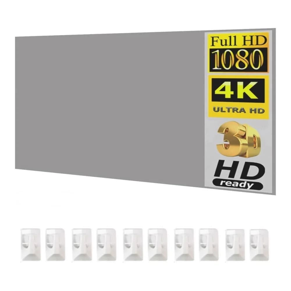 Écran de projection antireflet 16:9 de 100 pouces, haute définition 4K, haute luminosité, portable,