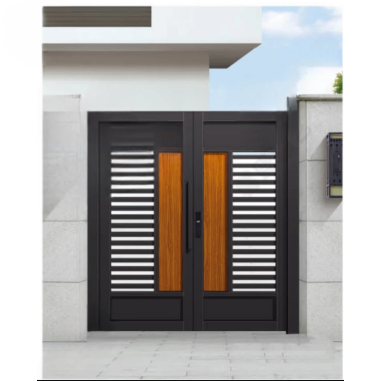 Porte de patio moderne et minimaliste en aluminium, installation facile, adaptée aux villas et aux j