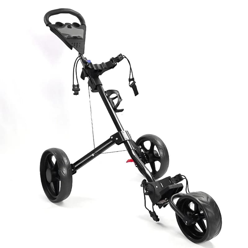 Chariot de golf à 3 roues en aluminium, pliable, léger, chariot de golf portable, chariot de golf à
