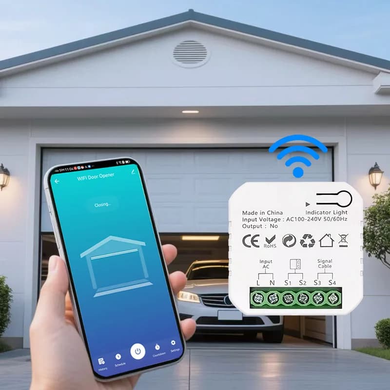 Contrôleur intelligent Wi-Fi pour ouvre-porte de garage coulissant, application de surveillance à di