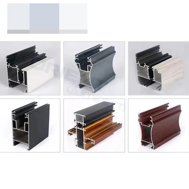 Profilé en aluminium pour porte coulissante et fenêtre en aluminium, profil en aluminium extrudé per