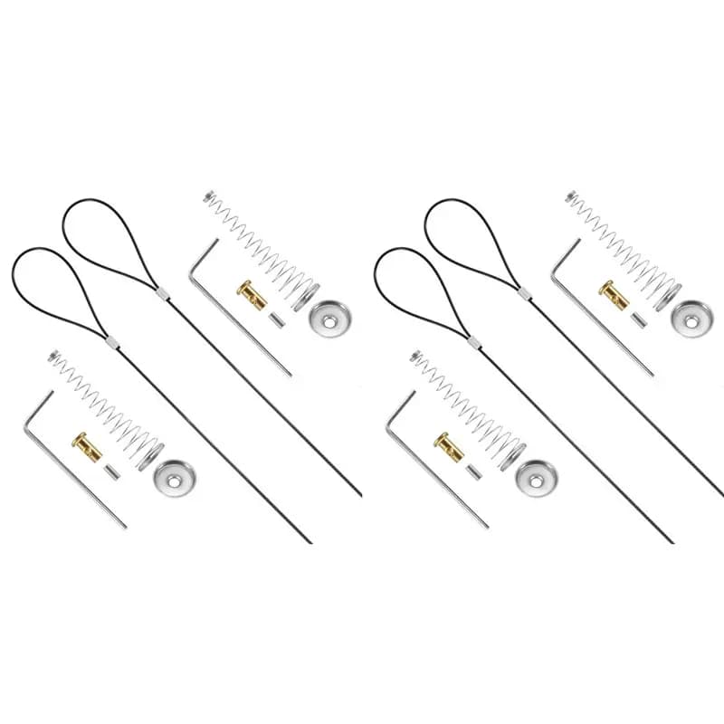 BSEVB-4 Sets de cordons de tirage pour loquet de portail, ouvre-loquet de porte à ressort réglable,