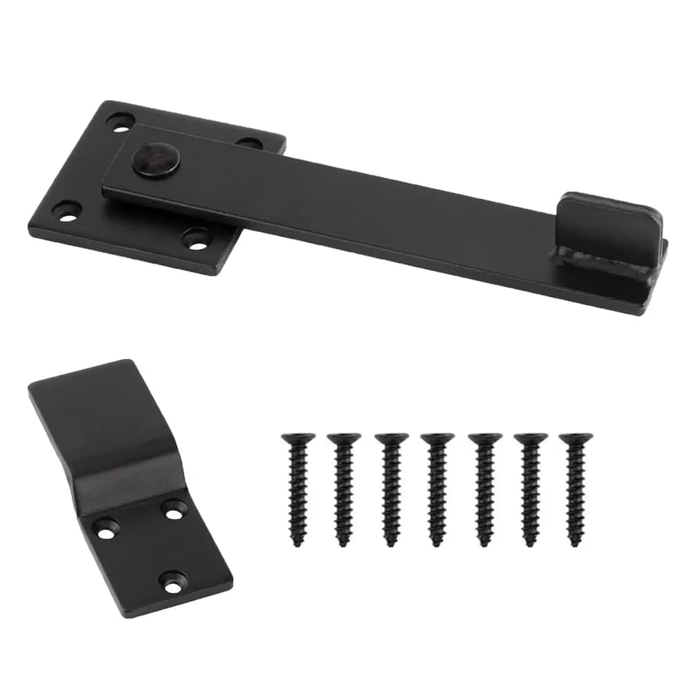 Serrure de Porte de Grange Rabattable Résistante à 360 °, pour Verrouillage de Porte Coulissante, av