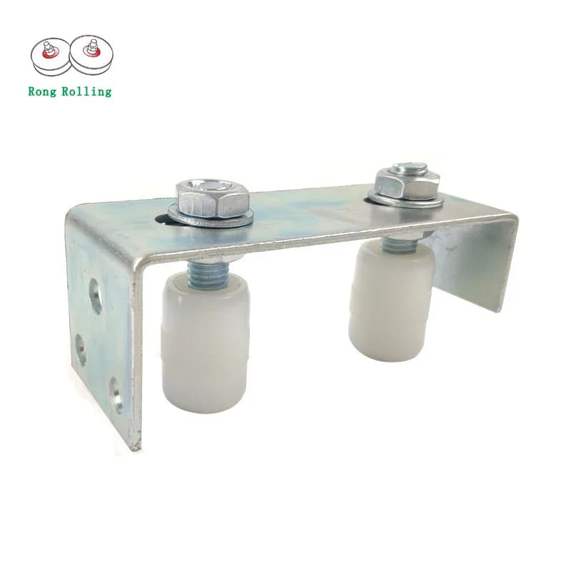 Support de rouleau de guidage supérieur pour portail coulissant, rouleaux en nylon de 30 mm de longu