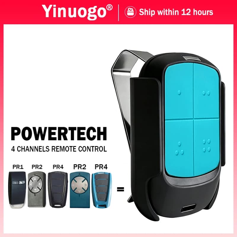 Compatible avec la télécommande de portail électrique POWERTECH, ouvre-porte de garage 433 MHz à cod