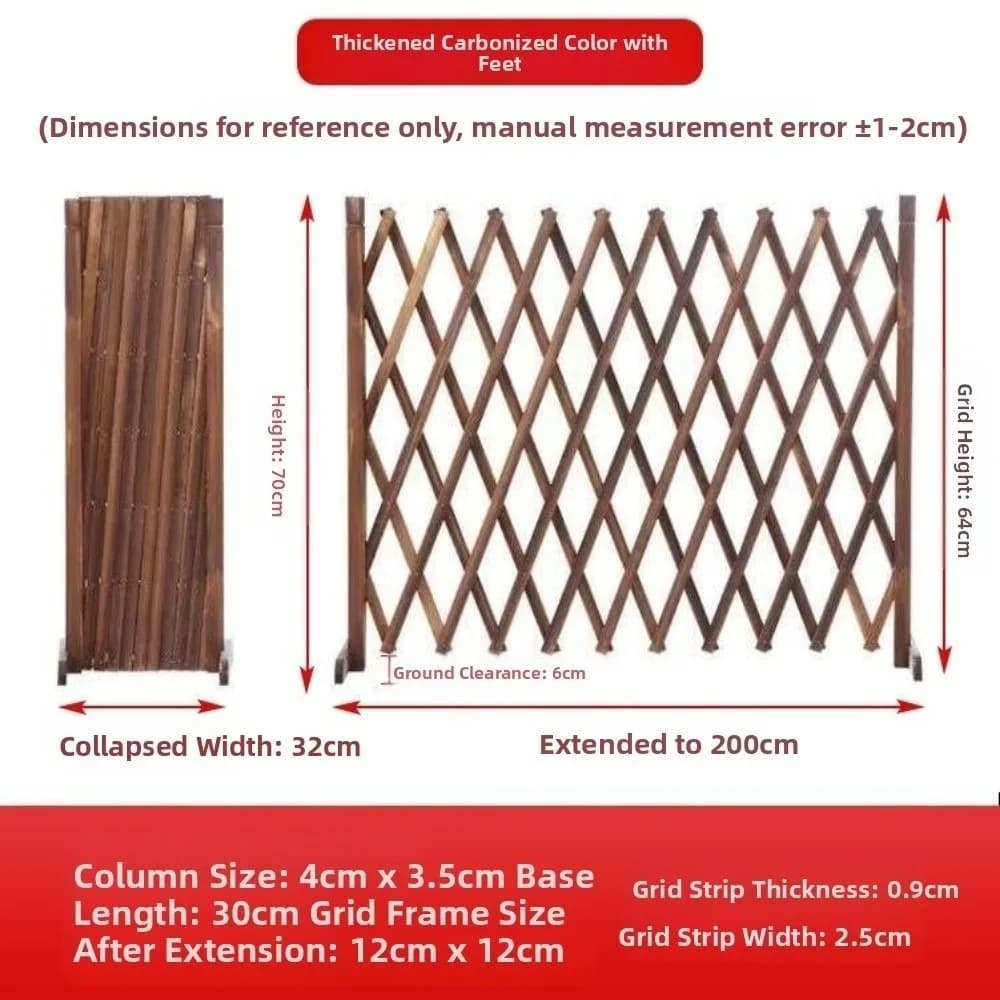 Clôture en bois extensible 50/70 cm, durable/sans odeur, clôture de jardin domestique, utilisable, p