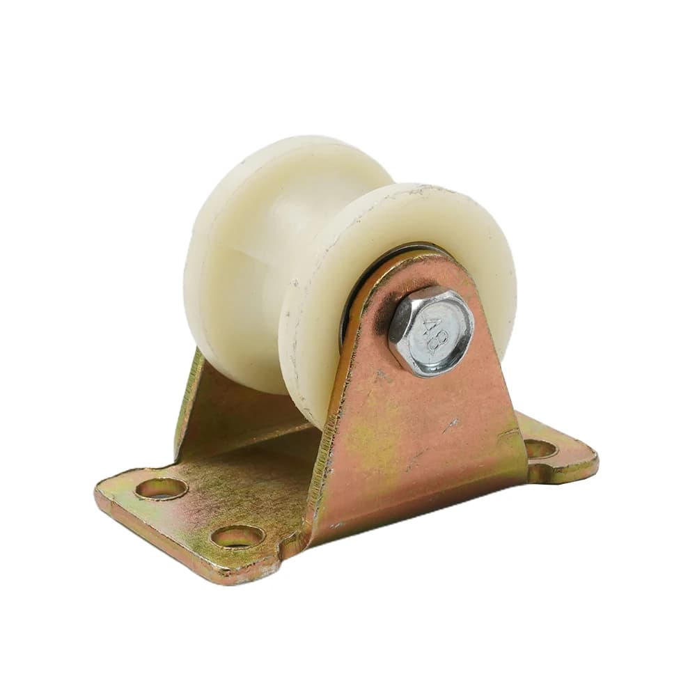 Poulie de piste à rouleau rainuré en Nylon V/U V, 1 pièce, avec support 30mm 45 # Rouleaux robuste