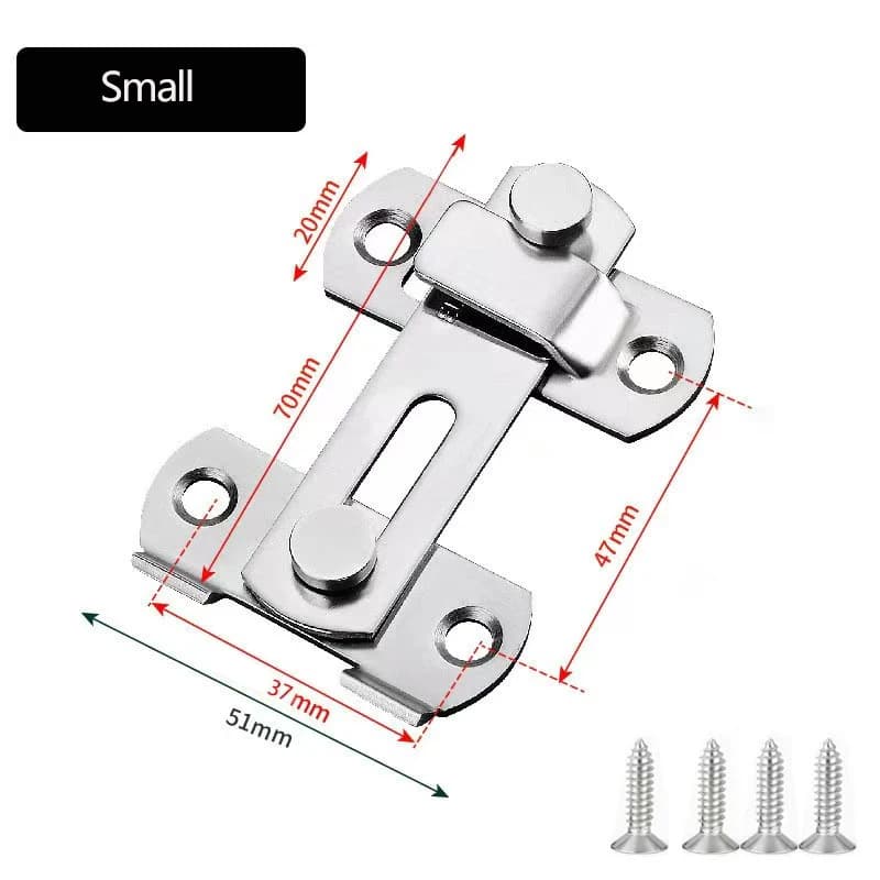 Verrous de porte coulissants en acier inoxydable, 1 pièce, quincaillerie pour porte de grange, placa