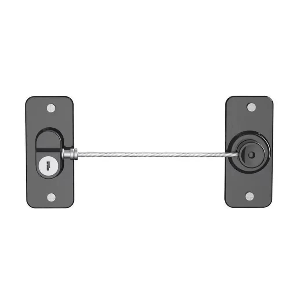 Serrure de fenêtre rotative en plastique avec clé, serrure de sécurité pour enfants, limiteur de séc