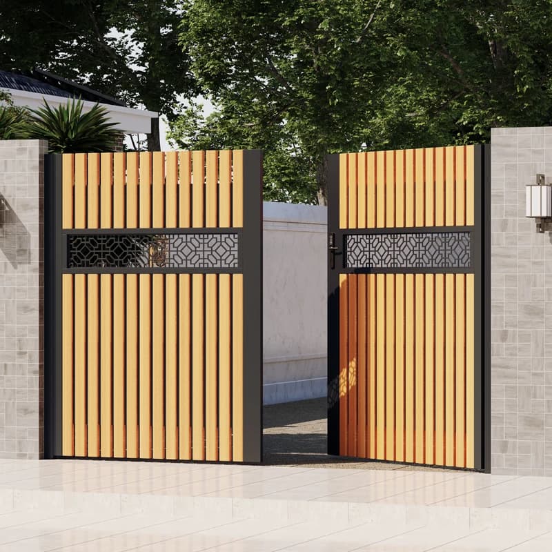 Porte de cour en aluminium, porte de villa, nouveau jardin chinois, petite porte de zone, maison rur