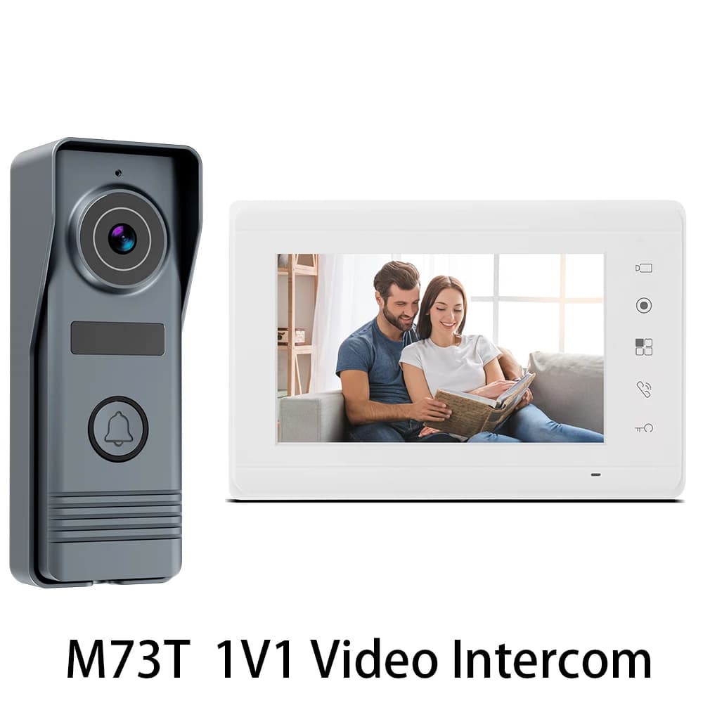 Système d'interphone vidéo filaire couleur 7 pouces, interphone visuel, caméra, sonnette vidéo, Kits