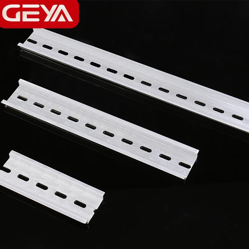 GEYA Rail de guidage en aluminium universel Type 35mm Rail DIN fendu Long 10cm 20cm 30cm épaisseur 1