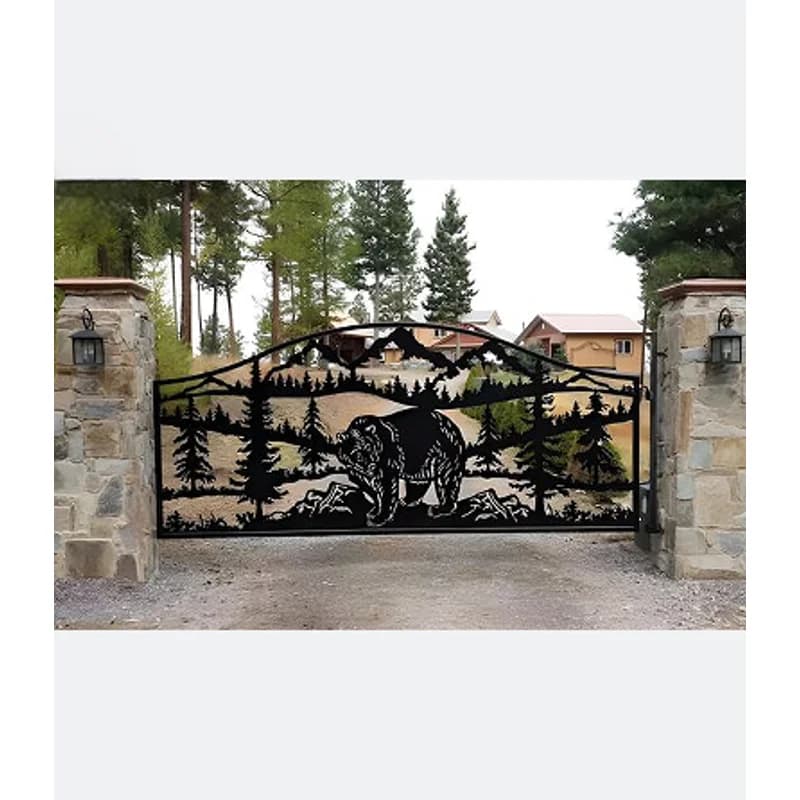 Porte de ranch en aluminium personnalisée Farm Gate-Foshan faite à la main