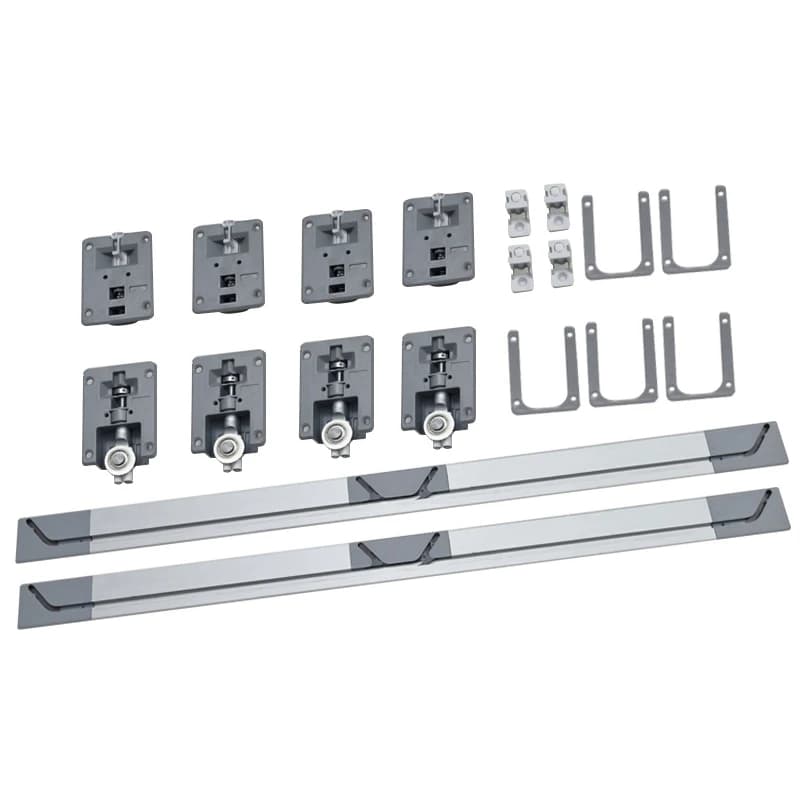 SSOUIM Kit de quincaillerie pour porte coulissante de placard, armoire ou porte de bus, avec glissiè