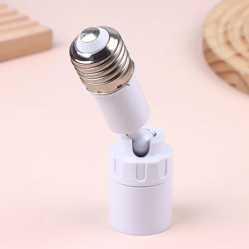 Adaptateur de douille d'ampoule LED universel E27 vers E27, nouveau, rotatif à 360 degrés, luminaire