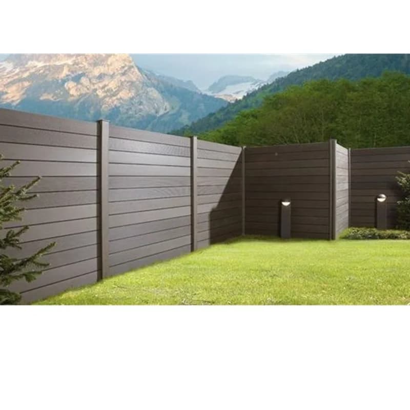 Panneau de clôture de jardin étanche, panneau de clôture composite bois-plastique pour balcon