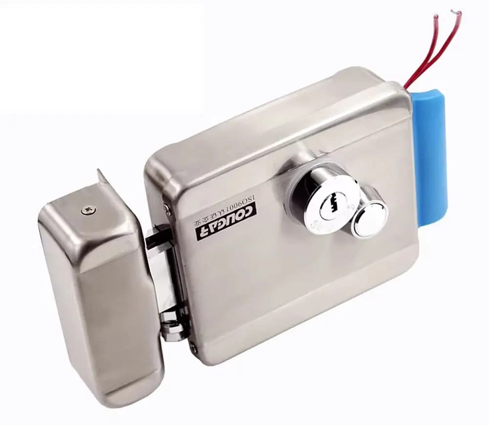 Serrure de porte électronique électrique DC 12V en acier inoxydable, compatible avec les portes en b