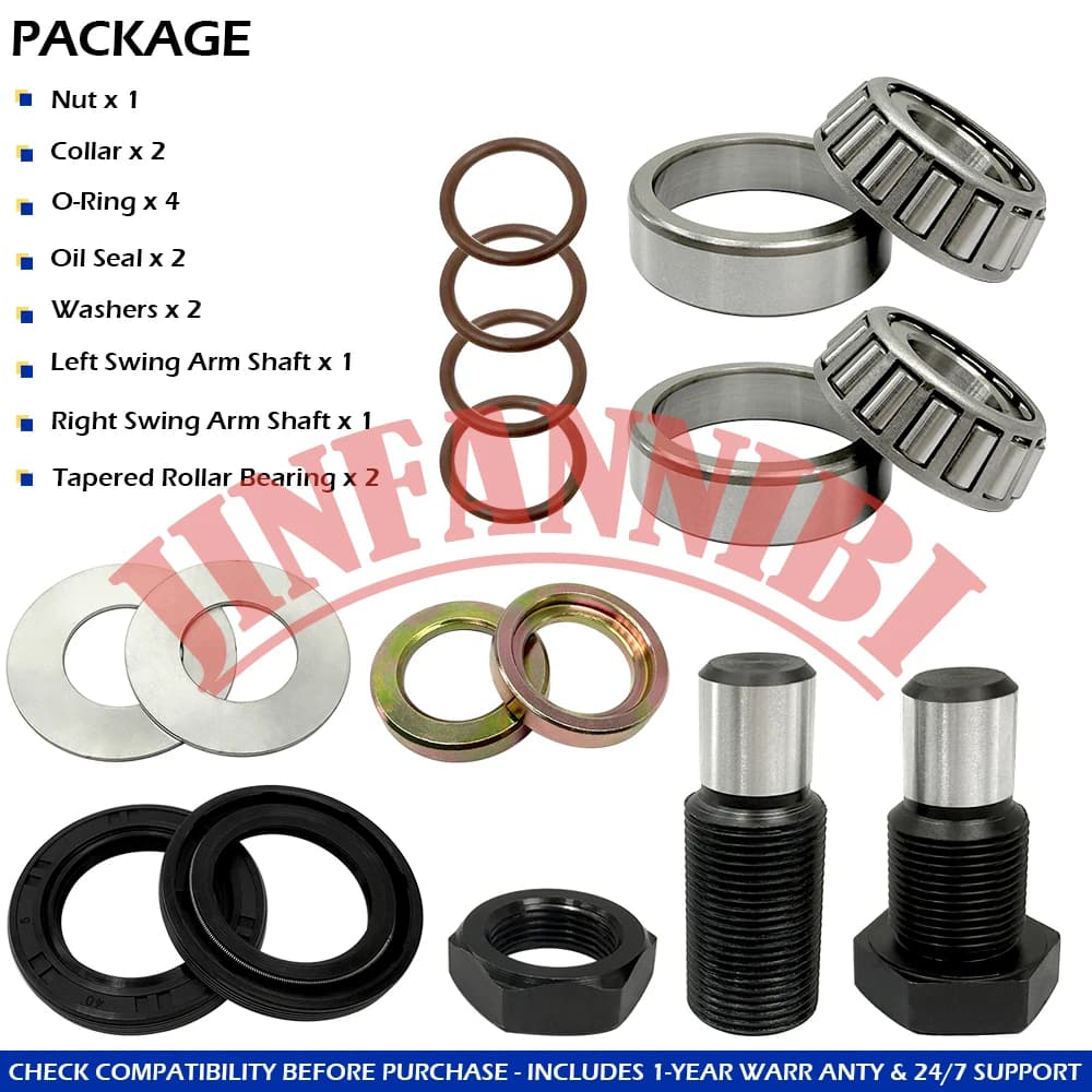 Kit de joints de roulement pour bras oscillant Kawasaki Prairie 360 650 700, comprend un boulon de p