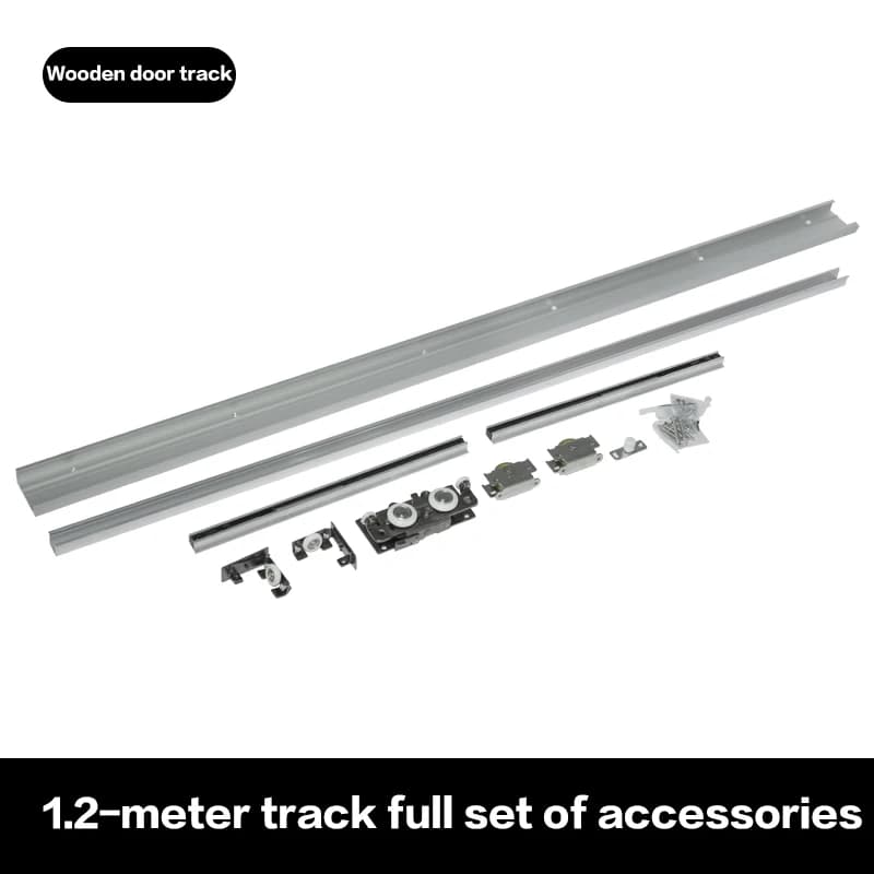Quincaillerie de porte coulissante sans rail, avec fermeture douce bidirectionnelle et Rail de suspe