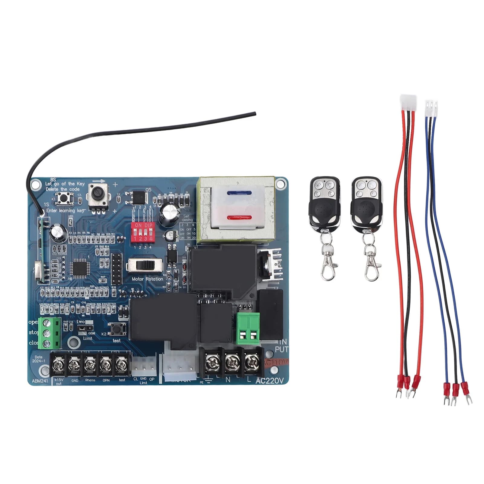 Circuit imprimé pour ouvre-porte coulissant, moteur de porte coulissante sensible universel, carte d