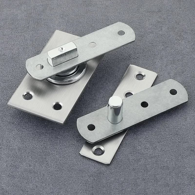 Charnière de porte pivotante en acier inoxydable, robuste pour arbre en bois, charnière murale pour