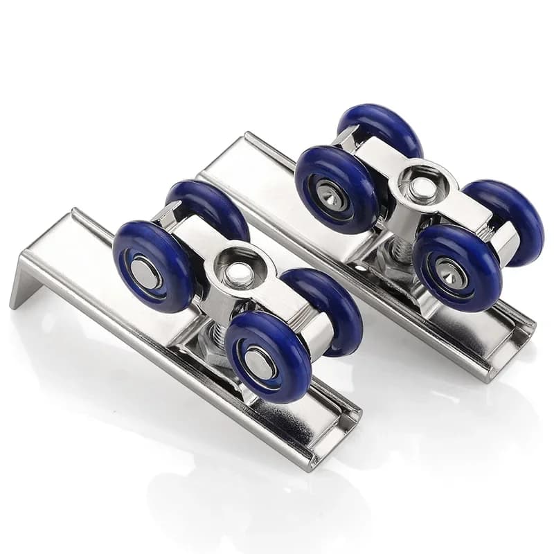 2 pièces/ensemble porte coulissante rouleau matériel portes coulissantes poulie 4/8 roues maison cha