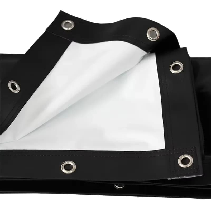 Écran de projection frontal haute luminosité, simple et portable, en tissu sans cadre, avec œillets,