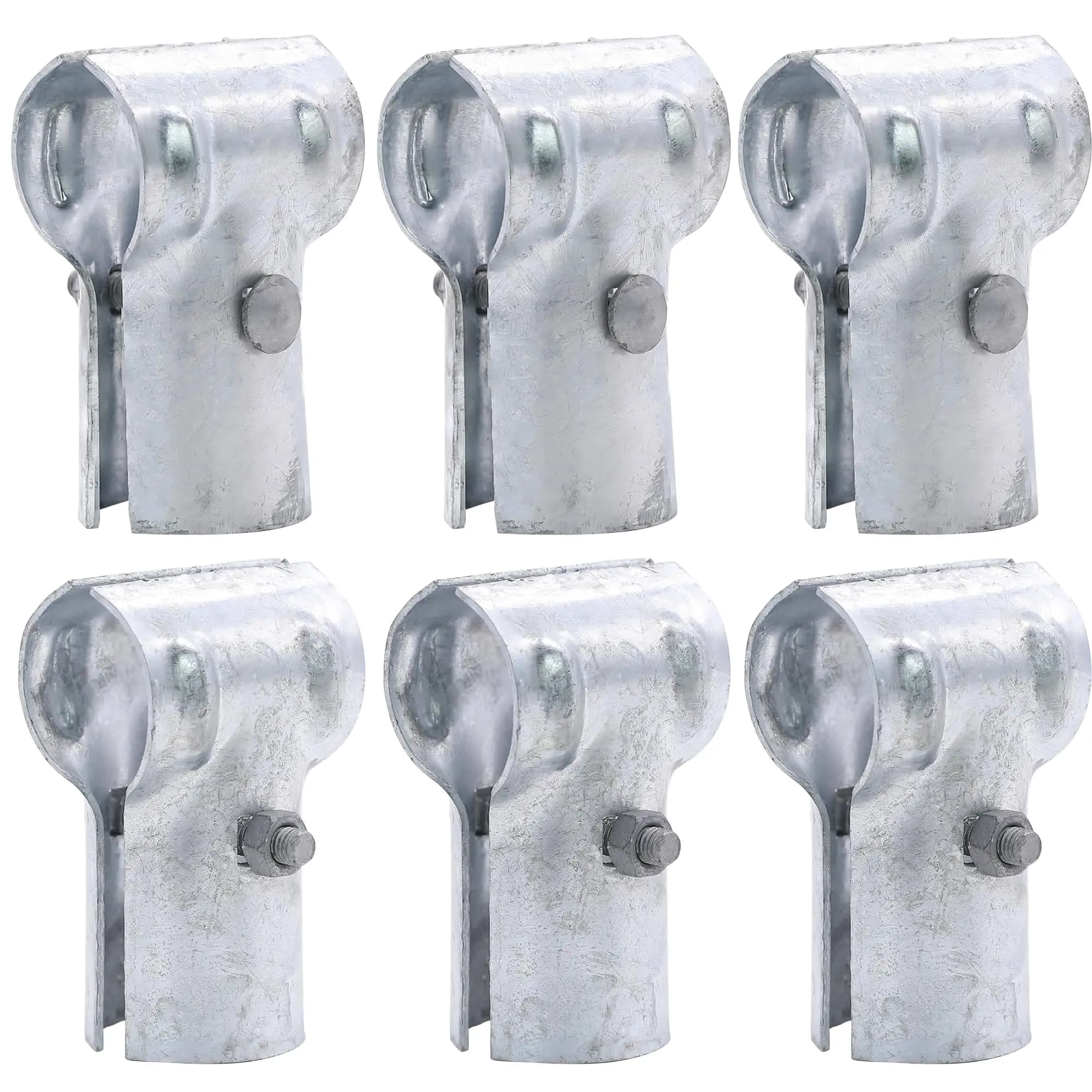 Pièces de clôture JOLink galvanisées, rail d'extrémité, pince en T pour tuyau OD de 1 à 3/8mm et 32m