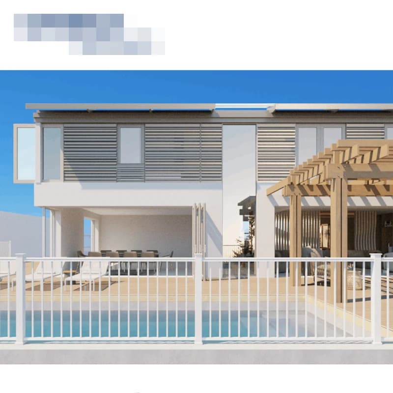 Clôture et porte de confidentialité en aluminium PVC, design moderne 3D, étanche, découpe laser sur