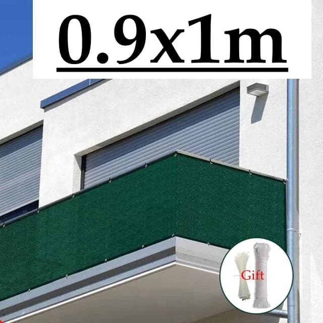 Filet de Protection de confidentialité en HDPE vert foncé, Protection Anti-UV et coupe-vent pour bal