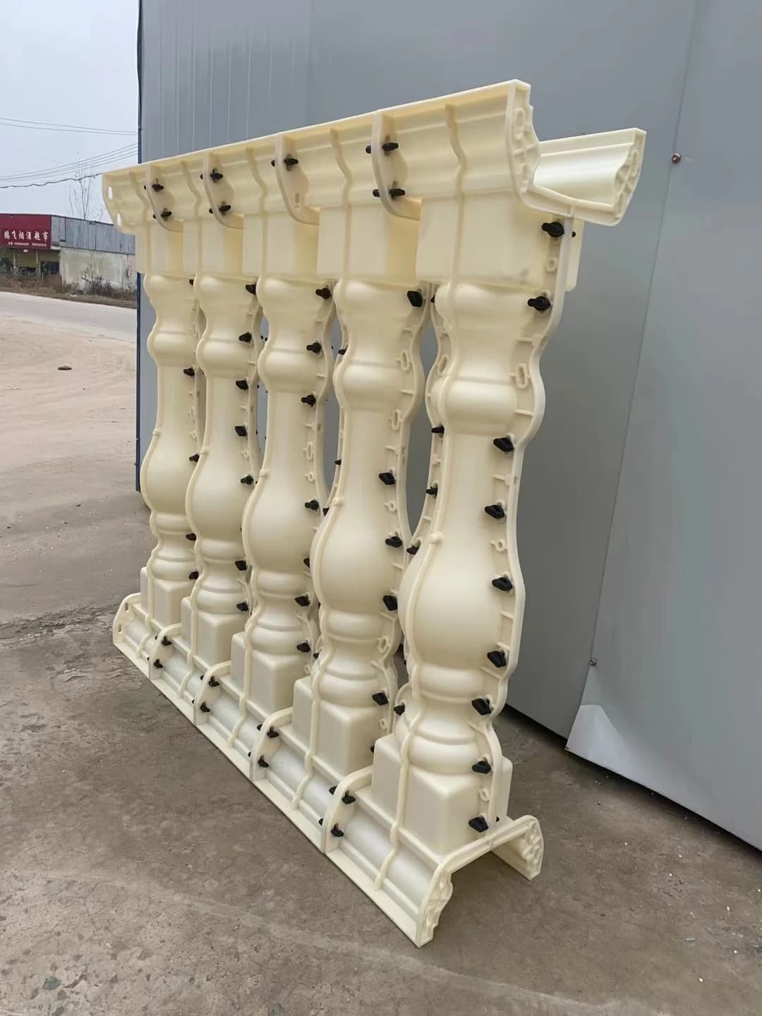 5 par mètre ABS terrasse coulée décorative main courante vase colonne béton clôture forme balustrade moule