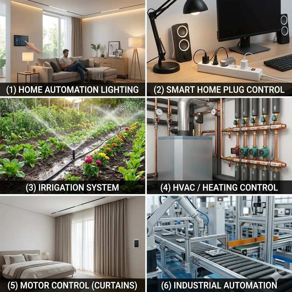 Module de relais Wi-Fi 8 canaux pour domotique