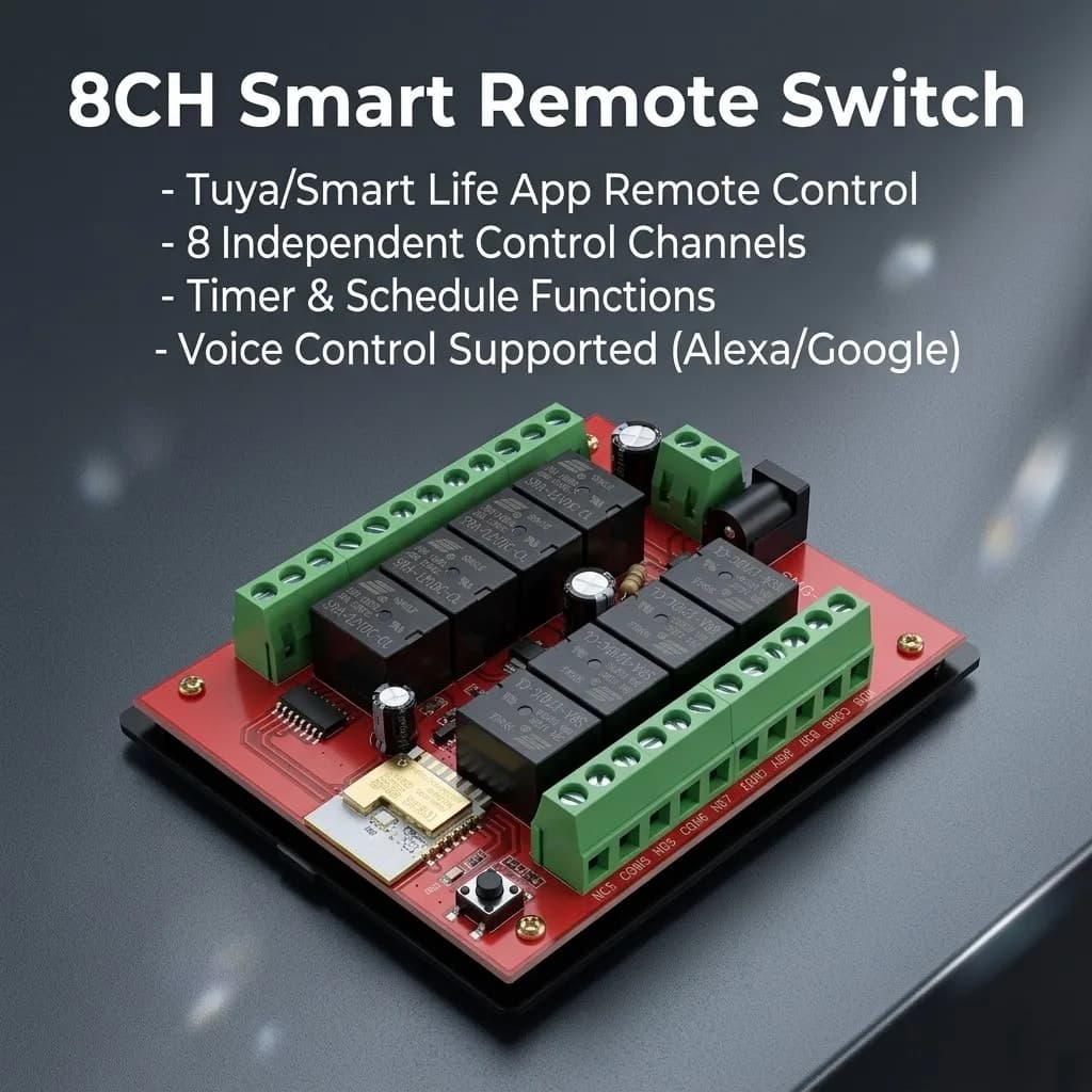 Module de relais Wi-Fi 8 canaux pour domotique