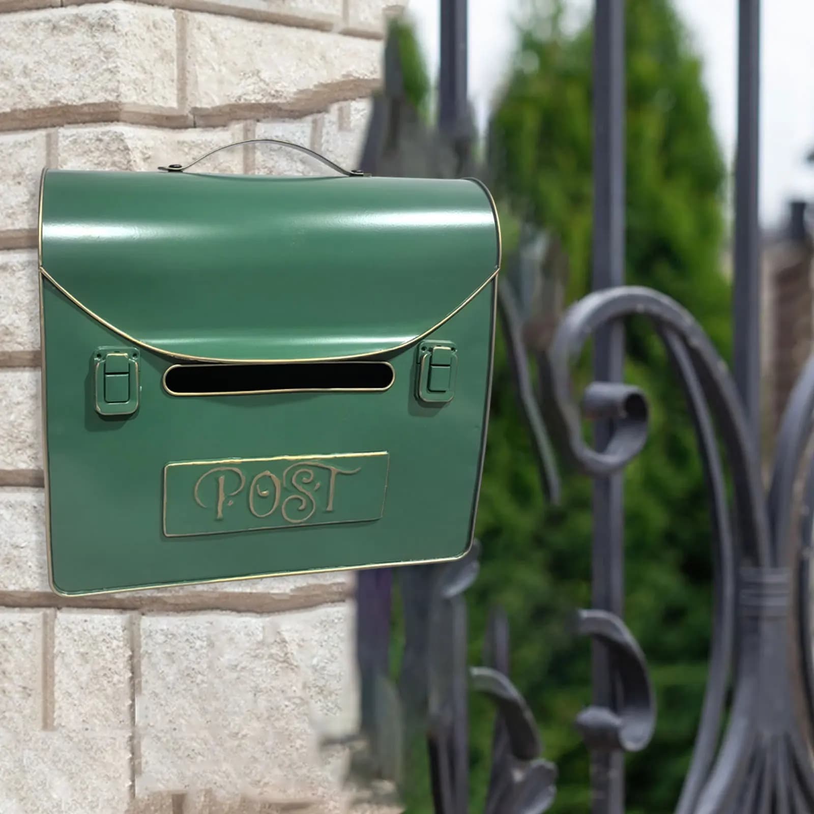 Boîte aux lettres murale en fer grande capacité pour courrier