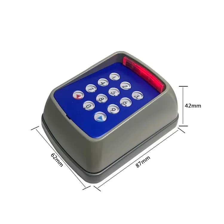 Clavier numérique sans fil étanche 433 MHz à code roulant pour ouvre-porte d'entrée – Sécurisé et durable