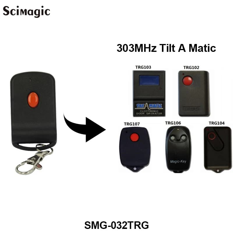 1 bouton Tiltamatic magique porte de Garage télécommande TRG306 TR300 TRV300 TRG 303 inclinaison