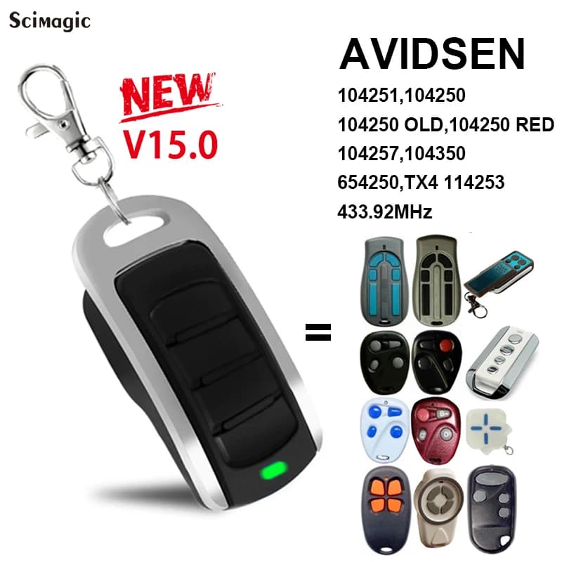 Commande de télécommande de porte de garage AVIDSEN