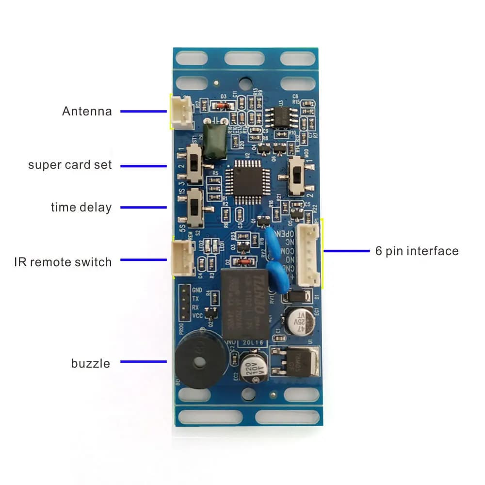 RFID EM/ID-Interphone de contrôle d'accès de porte intégré