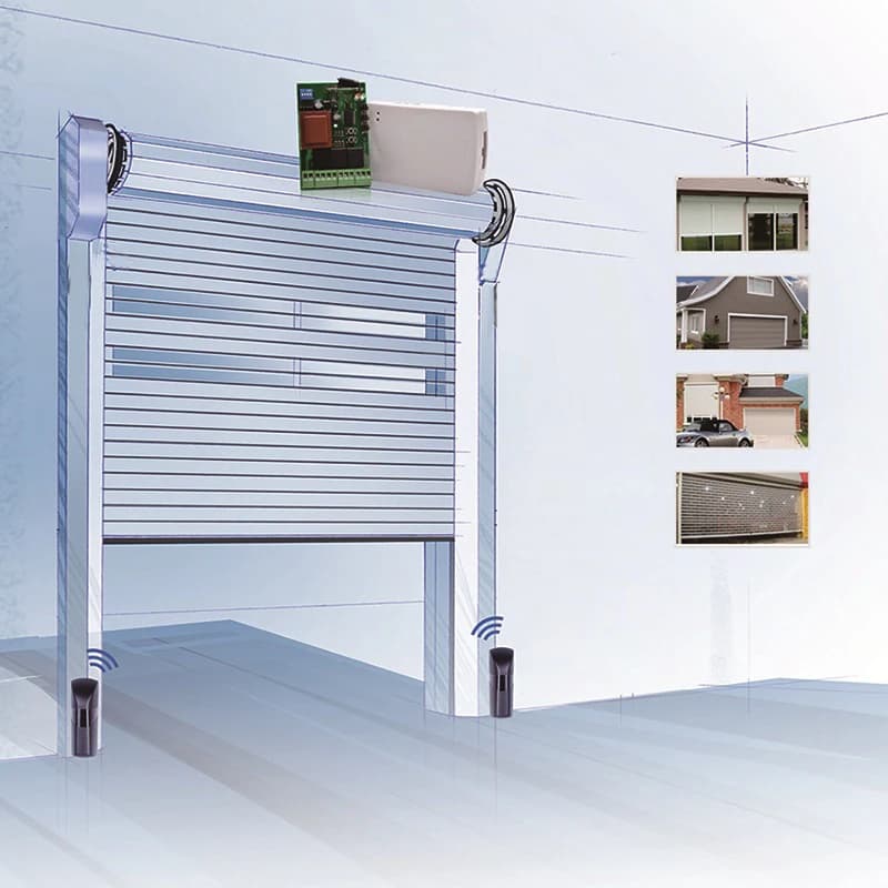 Porte coulissante de garage 12m porte coulissante porte barrière barrière Faisceau de sécurité Capteur / Puissance de la batterie Cellule photoélectrique infrarouge Portail et capteur de porte