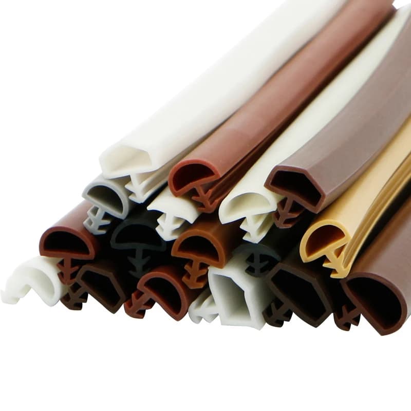 5M PVC sous bloqueur en bois porte Crash seuil barre fenêtres verre ruban d'étanchéité Tube coupe-vent fente pour carte isolation phonique