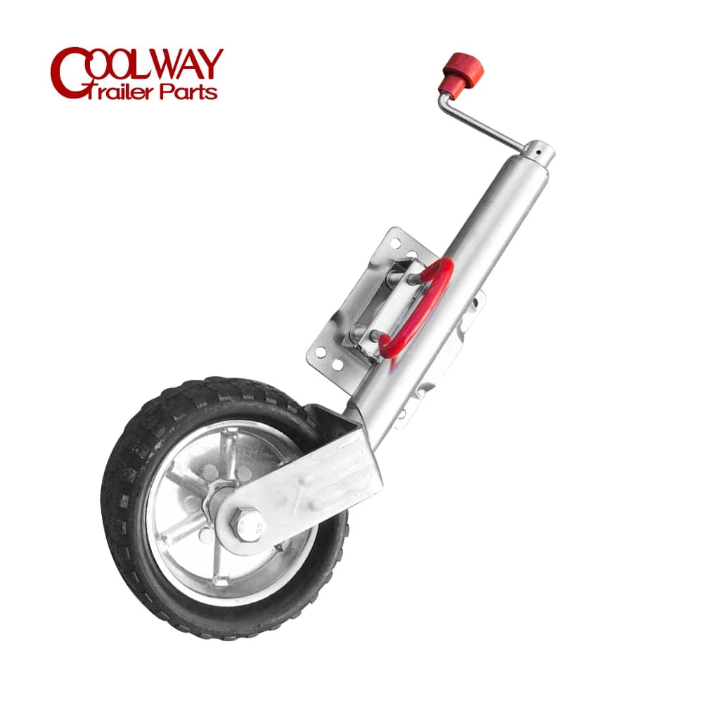 Roue Jockey de 10 pouces, roue pivotante en caoutchouc solide, capacité de 1000KG, caravane RV bateau remorque cric pièces accessoires